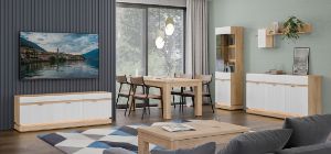 Obrazek Komoda Milton ML02 dąb cremona torro/biały