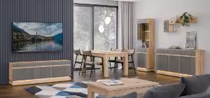 Obrazek Półka wisząca Milton ML10 dąb cremona torro/szary