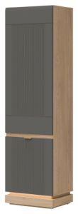 Obrazek Regał zamknięty Milton ML07 dąb cremona torro/szary