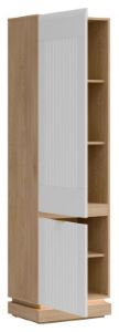 Obrazek Regał zamknięty Milton ML07 dąb cremona torro/biały