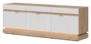 Obrazek Szafka RTV Milton ML01 dąb cremona torro/biały