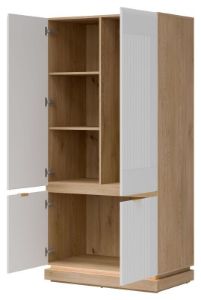 Obrazek Szafa czterodrzwiowa Milton ML08 dąb cremona torro/biały