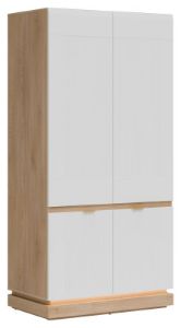 Obrazek Szafa czterodrzwiowa Milton ML08 dąb cremona torro/biały