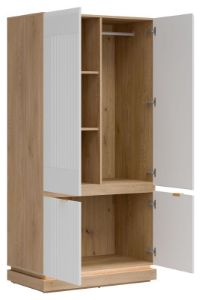 Obrazek Szafa czterodrzwiowa Milton ML08 dąb cremona torro/biały