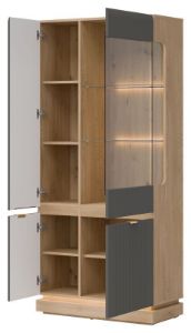 Obrazek Witryna Milton ML06 dąb cremona torro/szary