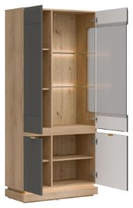 Obrazek Witryna Milton ML06 dąb cremona torro/szary