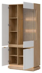 Obrazek Witryna Milton ML06 dąb cremona torro/biały