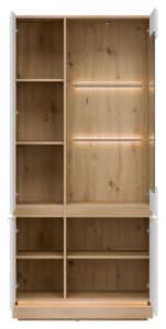 Obrazek Witryna Milton ML06 dąb cremona torro/biały