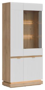 Obrazek Witryna Milton ML06 dąb cremona torro/biały