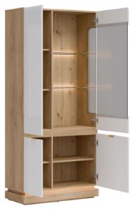 Obrazek Witryna Milton ML06 dąb cremona torro/biały