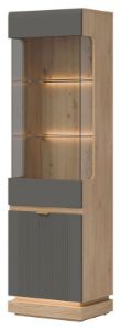 Obrazek Witryna wąska Milton ML05 dąb cremona torro/szary