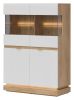 Obrazek Witryna niska Milton ML04 dąb cremona torro/biały