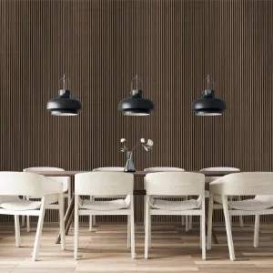 Obrazek Panel lamelowy MODERN LINE SLIM Walnut Black 12x122x2650mm