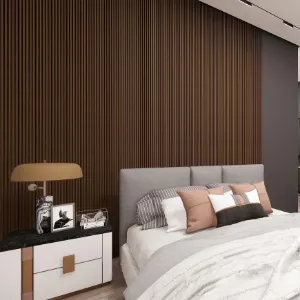 Obrazek Panel lamelowy MODERN LINE SLIM Dark 12x122x2650mm