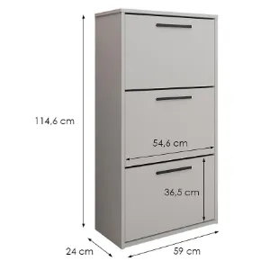 Obrazek Szafka na buty Asper Stojąca Fr. Biały/Biały