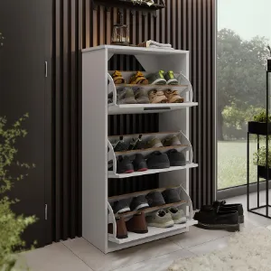 Obrazek Szafka na buty Asper Stojąca Fr. Biały/Biały