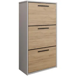 Obrazek Szafka na buty Asper Stojąca Fr. Craft/Biały