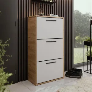 Obrazek Szafka na buty Asper Stojąca Fr. Biały/Craft