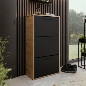 Obrazek Szafka na buty Asper Stojąca Fr. Czarny/Craft