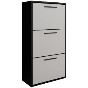 Obrazek Szafka na buty Asper Stojąca Fr. Biały/Czarny