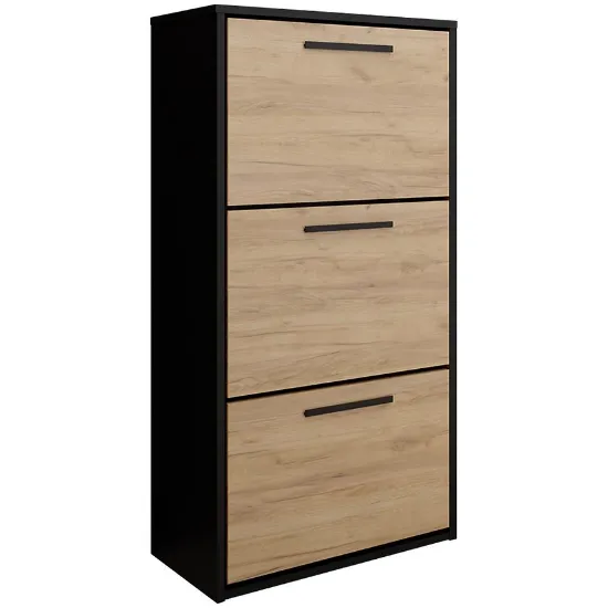 Obrazek Szafka na buty Asper Stojąca Fr. Craft/Czarny