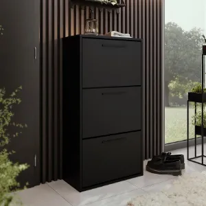 Obrazek Szafka na buty Asper Stojąca Fr. Czarny/Czarny