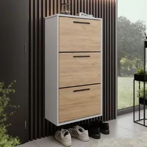 Obrazek Szafka na buty Asper Wisząca Fr. Craft/Biały