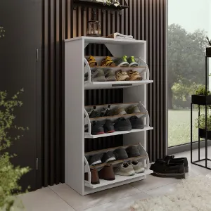 Obrazek Szafka na buty Asper Wisząca Fr. Craft/Biały