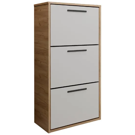 Obrazek Szafka na buty Asper Wisząca Fr. Biały/Craft