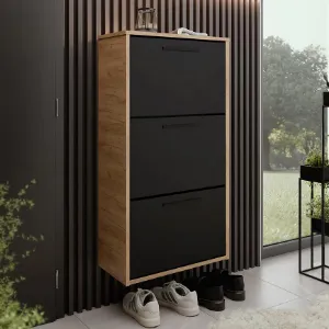 Obrazek Szafka na buty Asper Wisząca Fr. Czarny/Craft