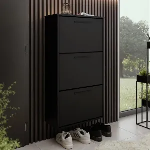 Obrazek Szafka na buty Asper Wisząca Fr. Czarny/Czarny