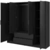 Obrazek Szafa Kelly 4D bez lustra czarny