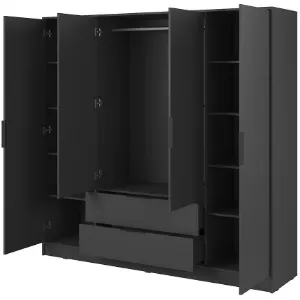 Obrazek Szafa Kelly 4D bez lustra grafit