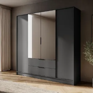 Obrazek Szafa Kelly 4D z lustrem grafit