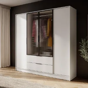 Obrazek Szafa Kelly 4D RM cashmere z led