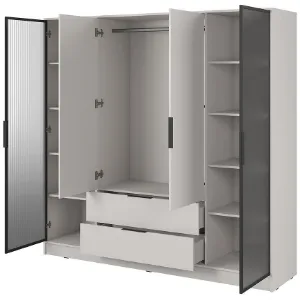 Obrazek Szafa Kelly 4D RD cashmere z led