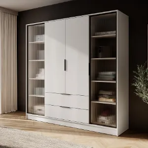 Obrazek Szafa Kelly 4D RD cashmere z led