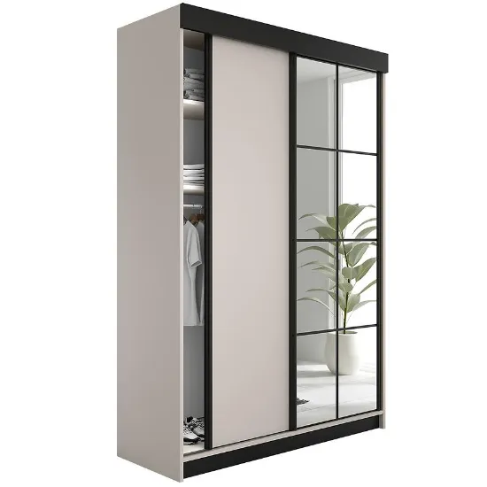 Obrazek Szafa Lamaro 167 Kaszmir + Czarne Wstawki