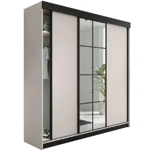 Obrazek Szafa Lamaro 250 Kaszmir + Czarne Wstawki