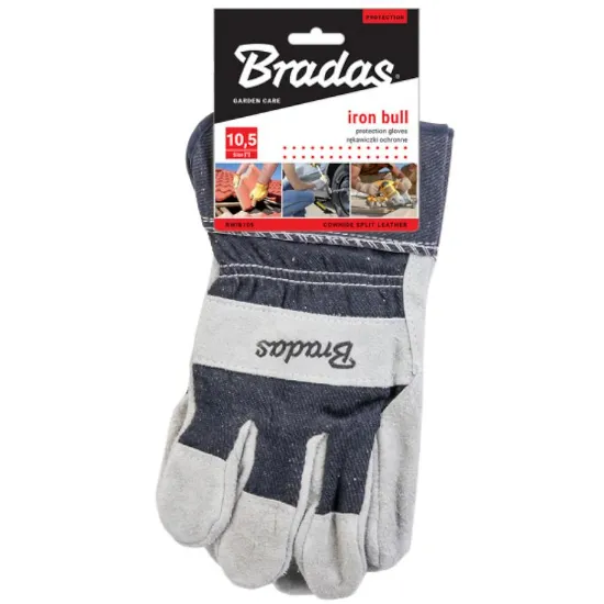 Obrazek Rękawice ochronne IRON BULL skóra, rozmiar 10,5