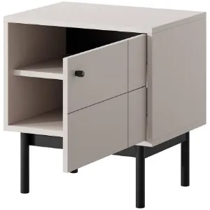 Obrazek Szafka nocna Japandi S54 kaszmir