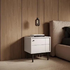 Obrazek Szafka nocna Japandi S54 kaszmir