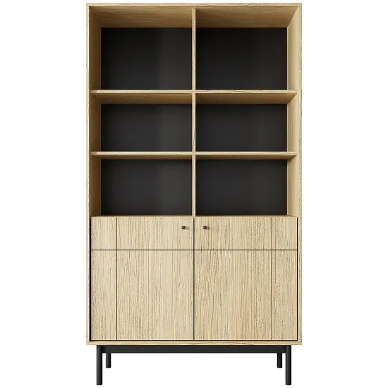 Obrazek Regał Japandi R104 dąb linea