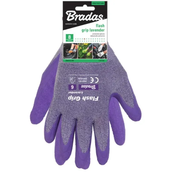 Obrazek Rękawice ochronne FLEX GRIP LAVENDER, rozmiar 8