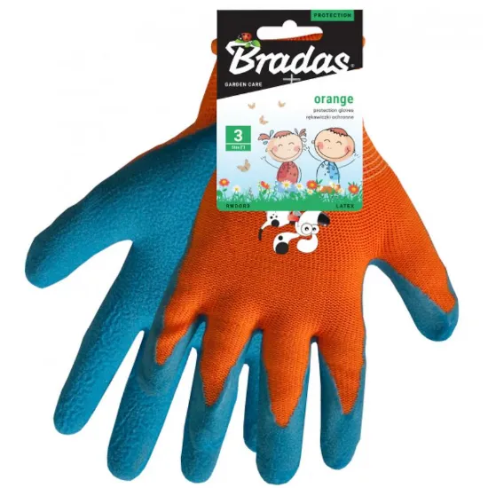 Obrazek Rękawice ochronne ORANGE lateks, rozmiar 6