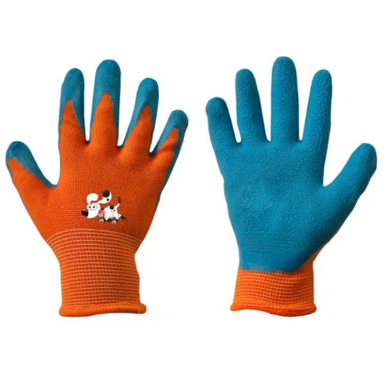 Obrazek Rękawice ochronne ORANGE lateks, rozmiar 5