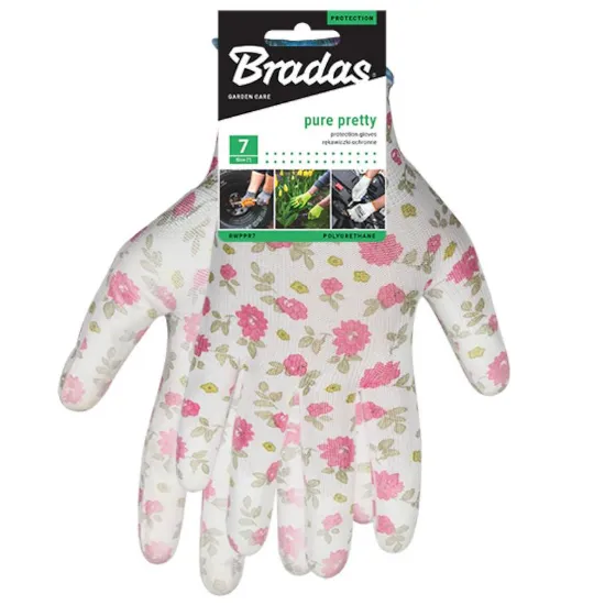 Obrazek Rękawice ochronne PURE PRETTY poliuretan, rozmiar 6