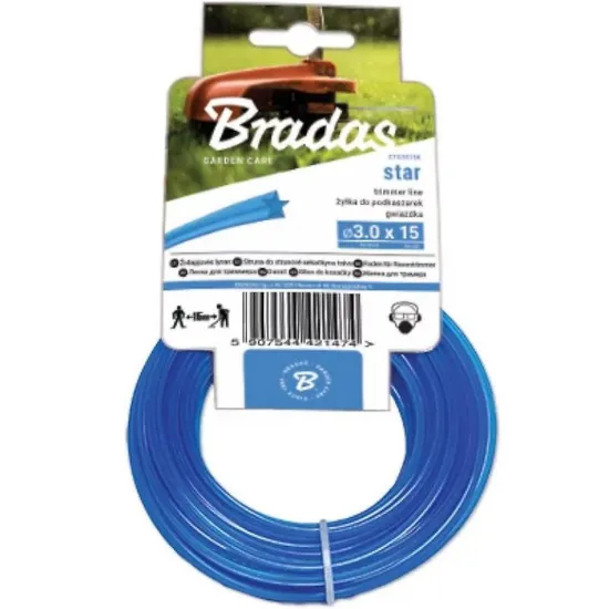 Obrazek Żyłka trimmer gwiazda 1,3mm X15 m ZTG1315K