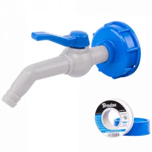 Obrazek Kran z przyłączem IBCS60x6 na wąż 13-19 mm