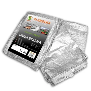 Obrazek Plandeka wzmacniana silver 2 x 3m, 120g